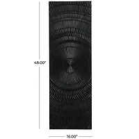 Black Radial Geometric Wall Décor