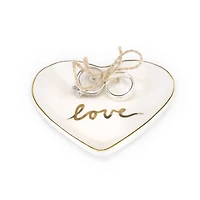 Hortense B. Hewitt Co. Gold Love Heart Ring Bowl
