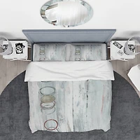 Designart 'Whitewashed Syrah' Geometric Bedding Set