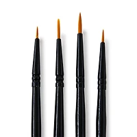 Golden Synthetic Round Acrylic Brushes, 4pc. by Artist's Loft® Necessities™