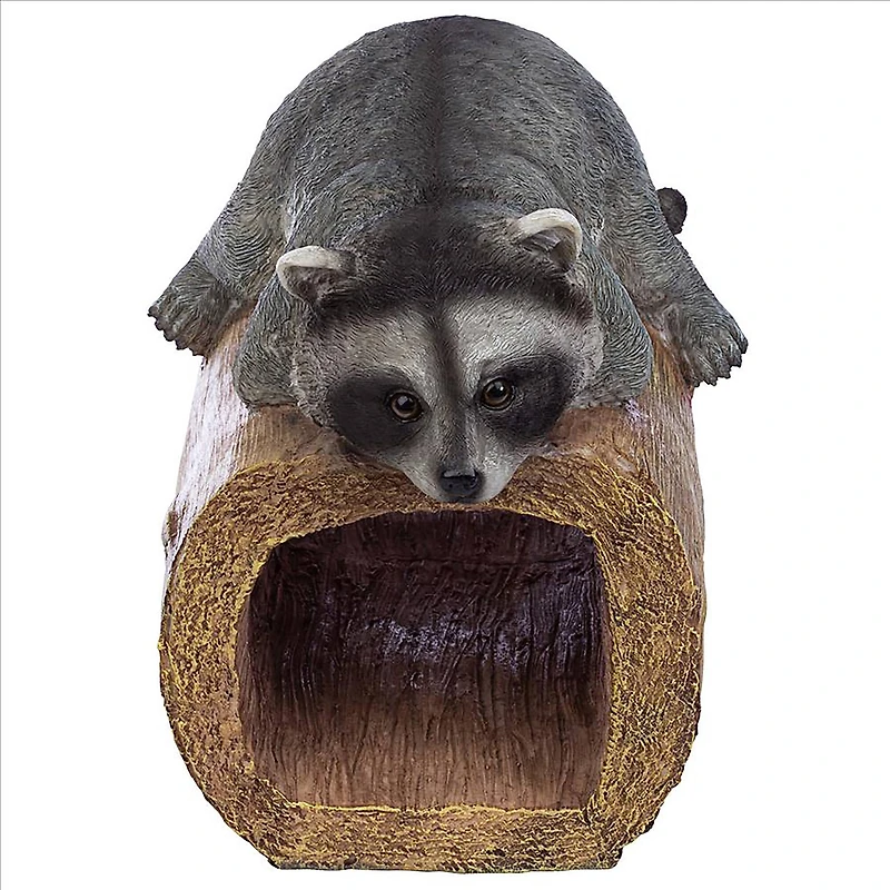 Design Toscano 9" Raider the Raccoon Gutter Guardian Downspout Statue