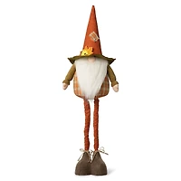 Glitzhome® Telescoped Fabric Fall Gnome Standing Décor