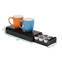 Mind Reader Black Compact Single Serve Coffee Pod Holder Coffee Station and Pod Capsule Storage Organizer