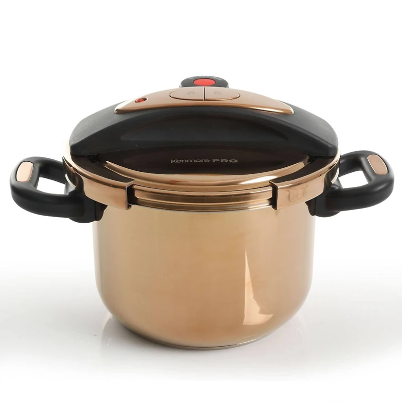 Kenmore® Bloomfield 6qt. Rose Gold Aluminum Pressure Cooker