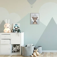 Stupell Industries Be Kind Deer Gray Framed Wall Art