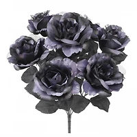 17.5" Purple & Black Rose Bush by Ashland®