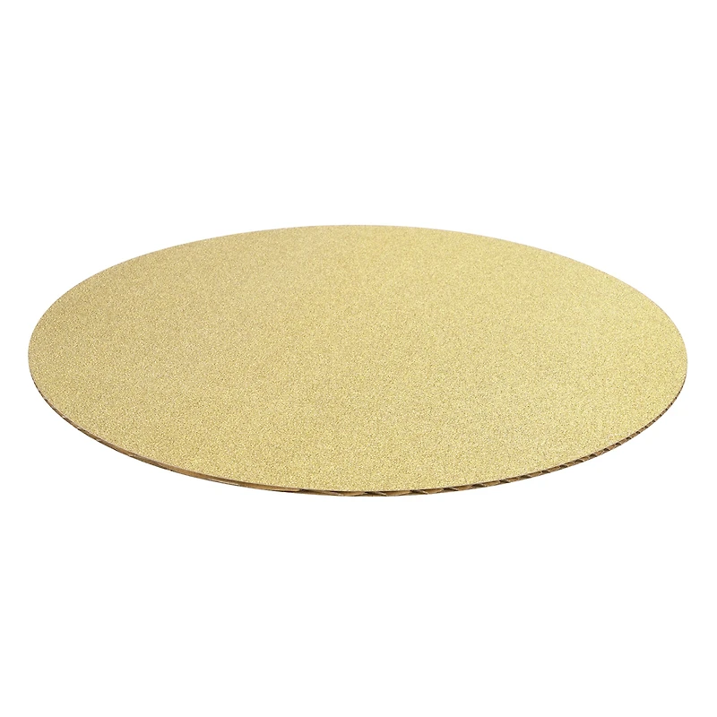 12" Gold Glitter Round Cake Boards by Celebrate It™