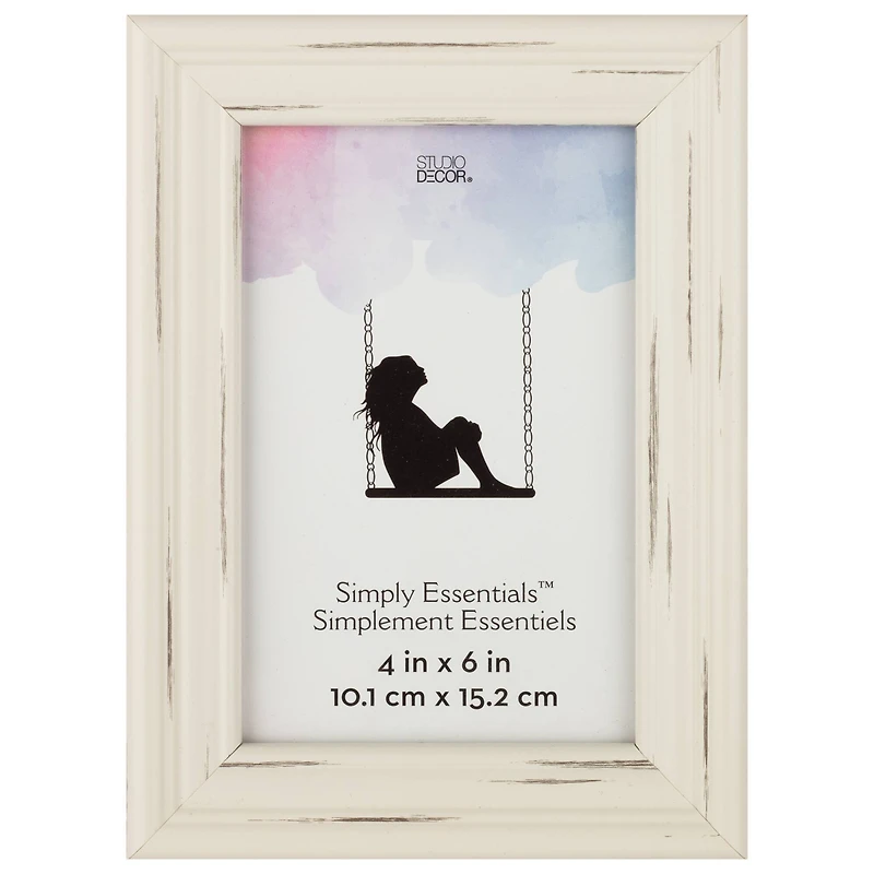 Simply Essentials™ Distressed White Frame by Studio Décor