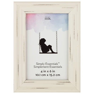 Simply Essentials™ Distressed White Frame by Studio Décor