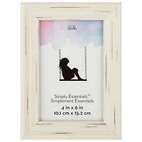 Simply Essentials™ Distressed White Frame by Studio Décor