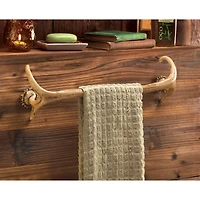 19.5" Rustic Antler Towel Rack