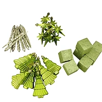 125ct. Green Shatterproof 3-Finish Tropical Christmas Ornaments