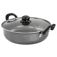 Gibson Everyday® 12" Highberry Gray Nonstick All Purpose Pan with Lid