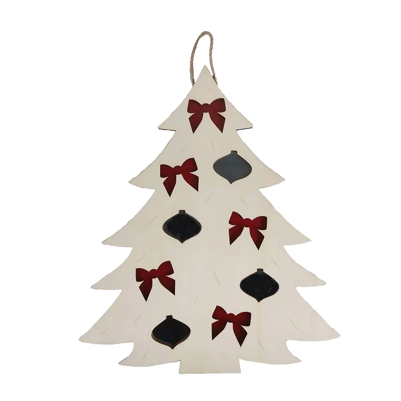 16" Christmas Tree DIY Wood & Acrylic Wall Plaque by Make Market®