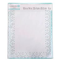18 Packs: 6 ct. (108 total) Rectangle Grease-Proof Doilies by Celebrate It®