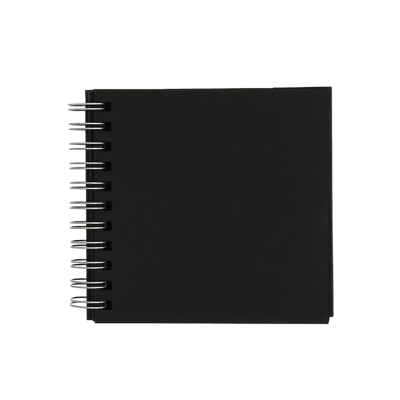 Fabriano® Black Square Spiral-bound Drawing Book, 5.9'' x 5.9''