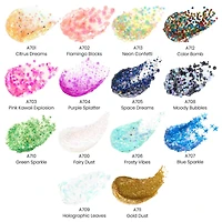 Arteza® Chunky Glitter Acrylic Craft Paint Set