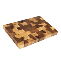 Hello Honey® 14" Natural Suar Wood End Grain Rectangle Cheese & Cutting Board
