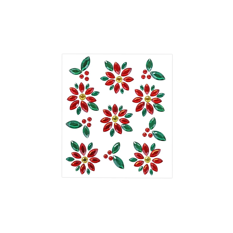 Poinsettia Bling Stickers by Recollections™