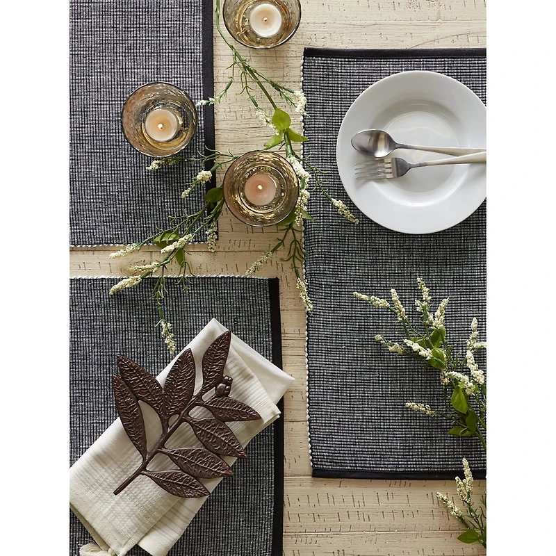 DII® 2-Tone Ribbed Placemats