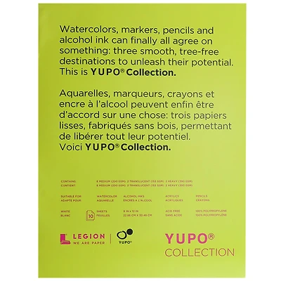 YUPO® Collection Watercolor Paper, 9" x 12"