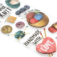 Knitting Dimensional Stickers by Recollections™