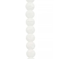 White Matte Crackled Quartz Round Beads, 12mm by Bead Landing™