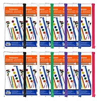 Bazic® Clear Multipurpose Zipper Pouch, 12ct.