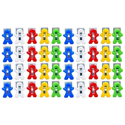 The Pencil Grip™ Magnet Man® Assorted Colors Magnetic Clips