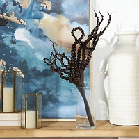 30" Dark Brown Dried Plant Palm Leaf Natural Foliage