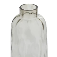 17" Gray Coastal Glass Vase