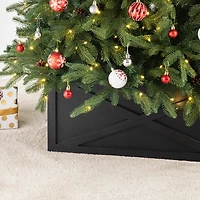 Glitzhome® Black Wood Tree Collar