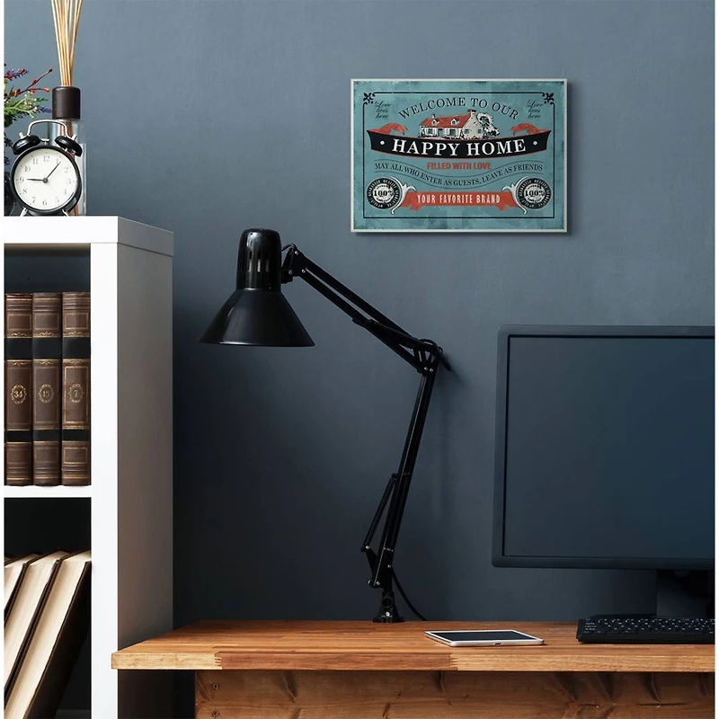 Stupell Industries Happy Home Wooden Wall Plaque