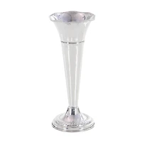 The Novogratz 15" Silver Aluminum Traditional Vase