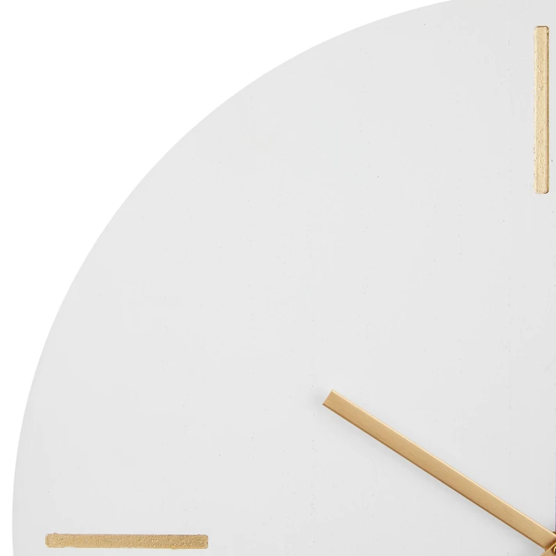 Brown MDF Contemporary Wall Clock, 24" x 24" x 2"