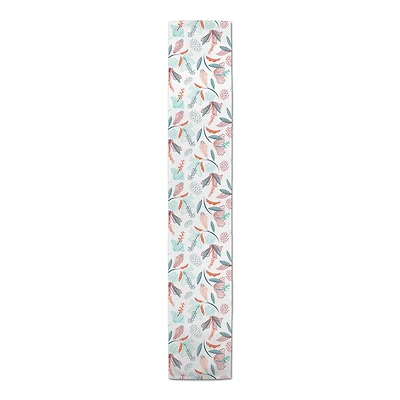 Orange & Blue Florals Indoor/Outdoor Table Runner