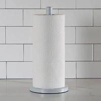 Laura Ashley White Speckled Paper Towel Holder