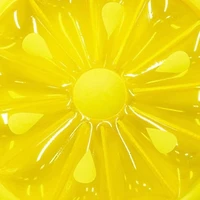 Pool Central 5ft. Inflatable Lemon Fruit Slice Lounger Raft