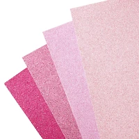 Pink Hues Glitter 8.5" x 11" Cardstock Paper by Recollections™, 24 Sheets