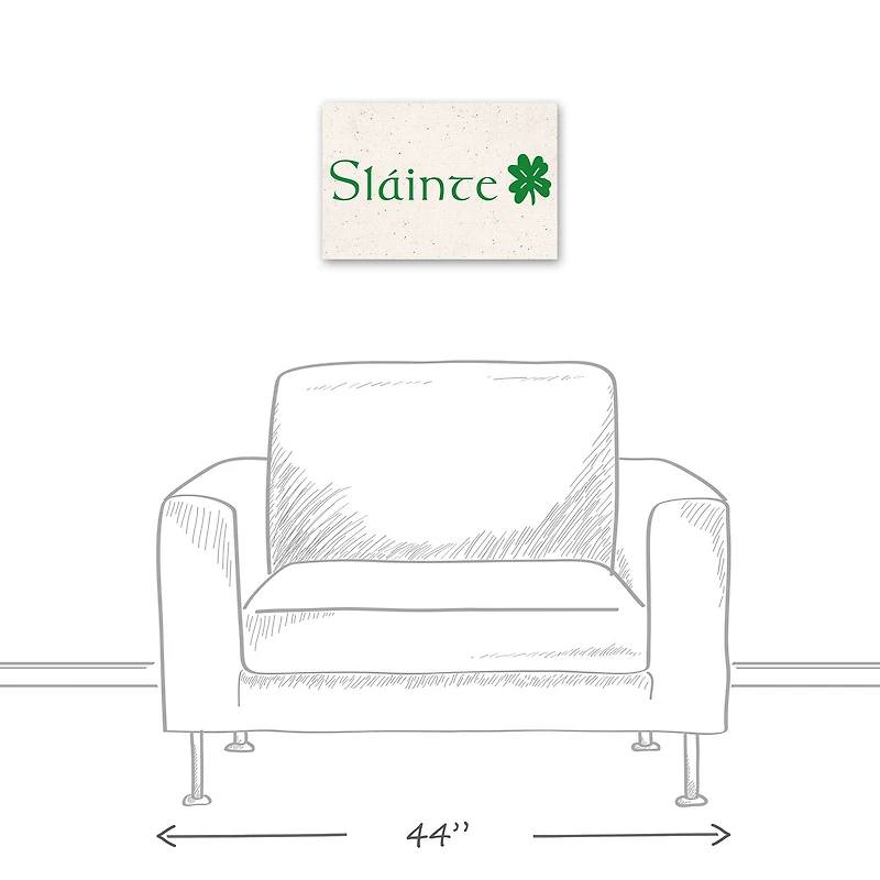 Slainte 18" x 12" Canvas Wall Art