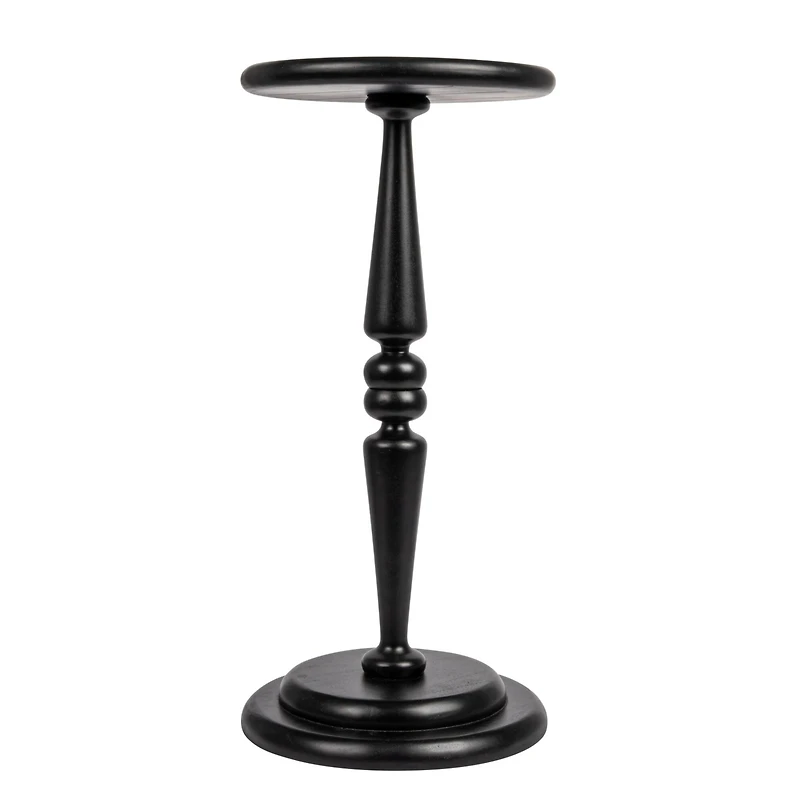 Hello Honey® 25" Black Bishop Pedestal Cocktail Side Table