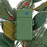 9ft. Magnolia Mix Pine Garland with LED Lights & Bows