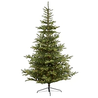 9ft. Pre-Lit Layered Washington Spruce Artificial Christmas Tree, Clear Lights