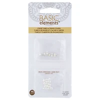 The Beadsmith® Silver Plated Crimp Tubes & Crimp Covers Set