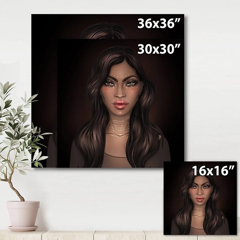 Designart - Portrait of African American Woman IV