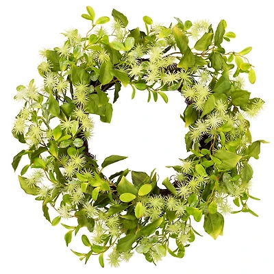 18" Jujube Floral & Foliage Spring Artificial Wreath