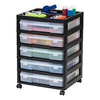 IRIS Black 5-Case Scrapbook Cart