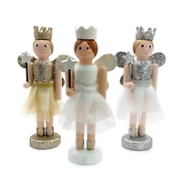 Wizardi Classic Wooden Christmas Fairies Festive Decoration Set