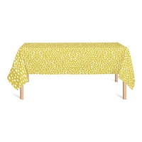 Yellow Painted Spots Tablecloth