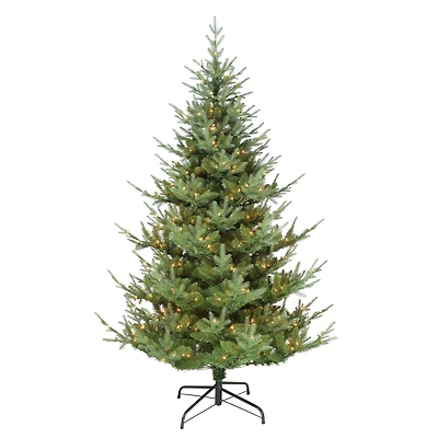 7.5ft. Pre-Lit Hillside Spruce Artificial Christmas Tree, Clear Lights